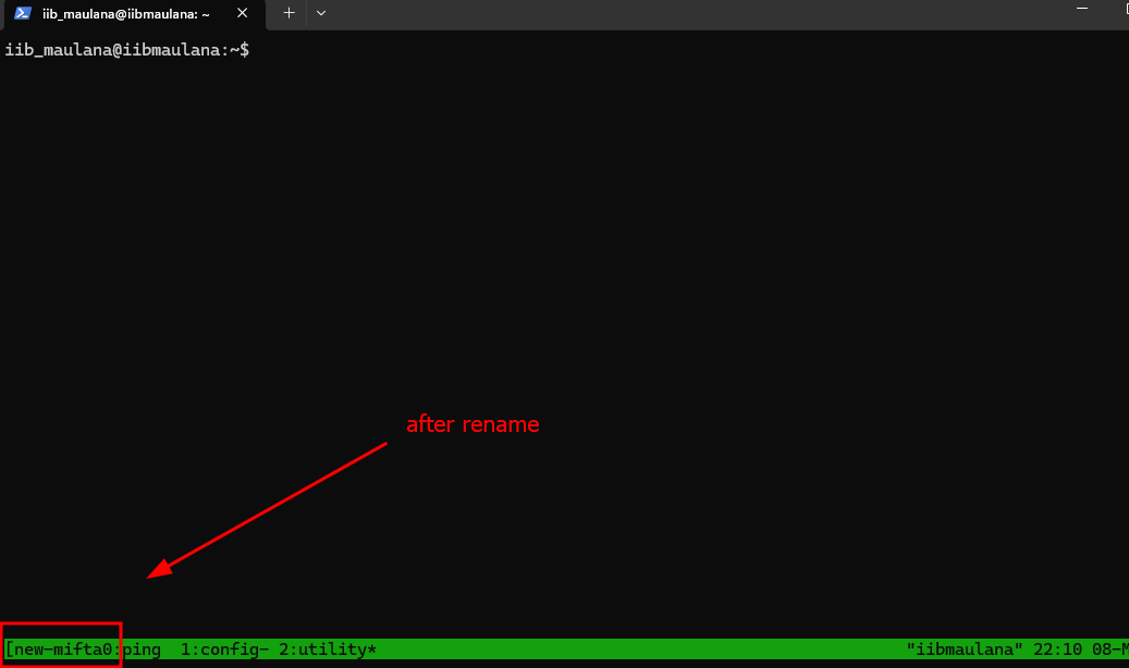 After rename Session
